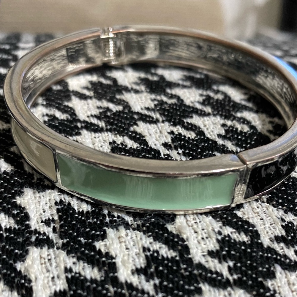 Vintage Colorblock Enamel Bangle Bracelet